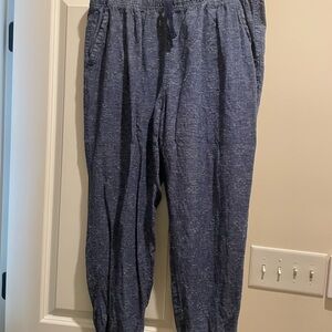 Patagonia XL Women's Heathered Blue Beach Jogger Style Pants